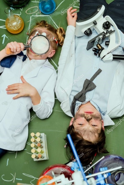 kids in lab coats